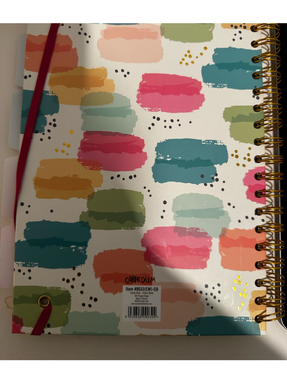 Carpe Diem Paint Color Swatch Spiral B5 Project Notebook Journal - Picture 3 of 4